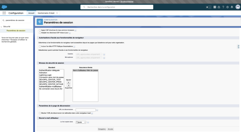 Désactiver l’Authentification Multifacteur (MFA) dans Salesforce pour les Administrateurs