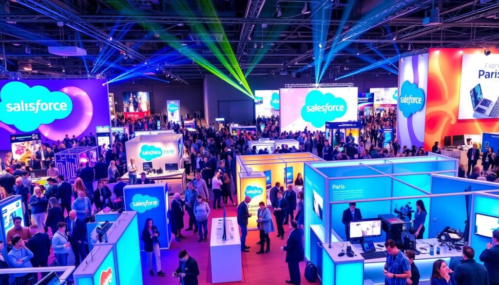 ambiance dynamique au salon salesforce paris ambiance dynamique au salon salesforce paris